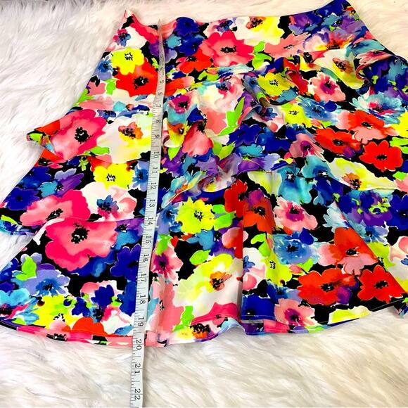 Ralph Lauren Colorful Bright Floral Ruffled Shirt Size 6P V0425 - Picture 4 of 9